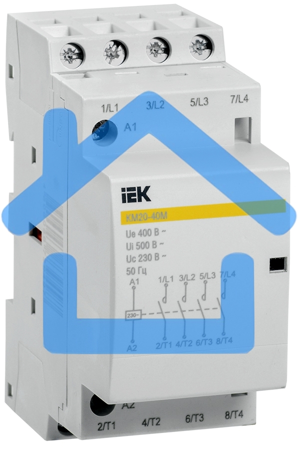 Контактор модульный КМ20-40М AC IEK MKK11-20-40 IEK