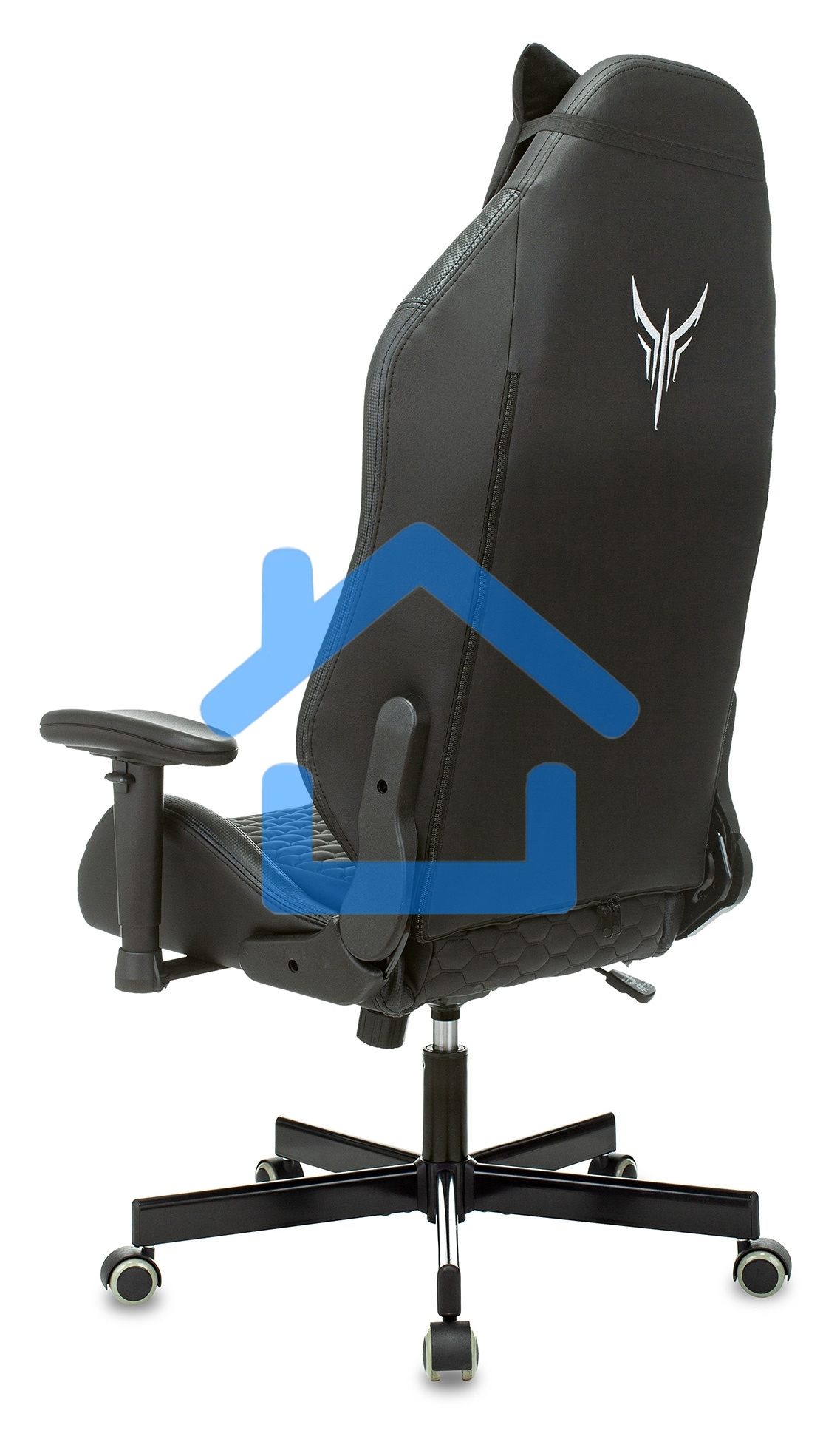 Кресло игровое Knight Neon черный соты эко.кожа с подголов. крестовина металл