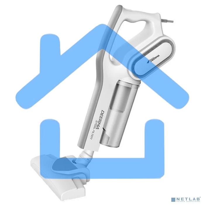 Пылесос вертикальный Deerma DX700 белый, питание от сети, 170 Вт, уборка сухая, пылесборник 0.8 л