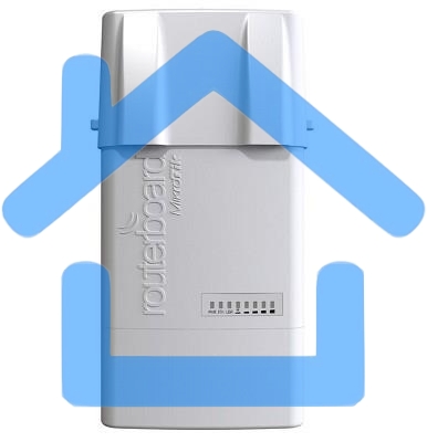 Точка доступа MikroTik RB912UAG-5HPnD-OUT BaseBox 5 (RouterBOARD 912UAG with 600Mhz Atheros CPU, 64MB RAM, 1xGigabit LAN, USB, miniPCIe, built-in 5Ghz 802.11a/n 2x2 two chain wireless with two RP-SMA connectors, Ro