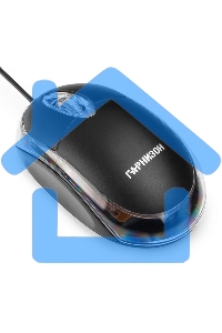 Мышь проводная Гарнизон GM-100 черный, 1000 dpi, USB, кнопки - 3