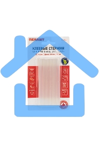 Стержни клеевые Rexant Ø 7 мм, 100 мм, прозрачные светящиеся (12 шт./уп.) (блистер)