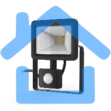 Прожектор светодиодный Gauss LED 20W 1380lm IP65 6500К с датчиком движения