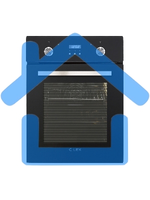 Духовой шкаф LEX EDP 4571 BLобъем 55л, LED таймер, 7 функций, встраиваемый