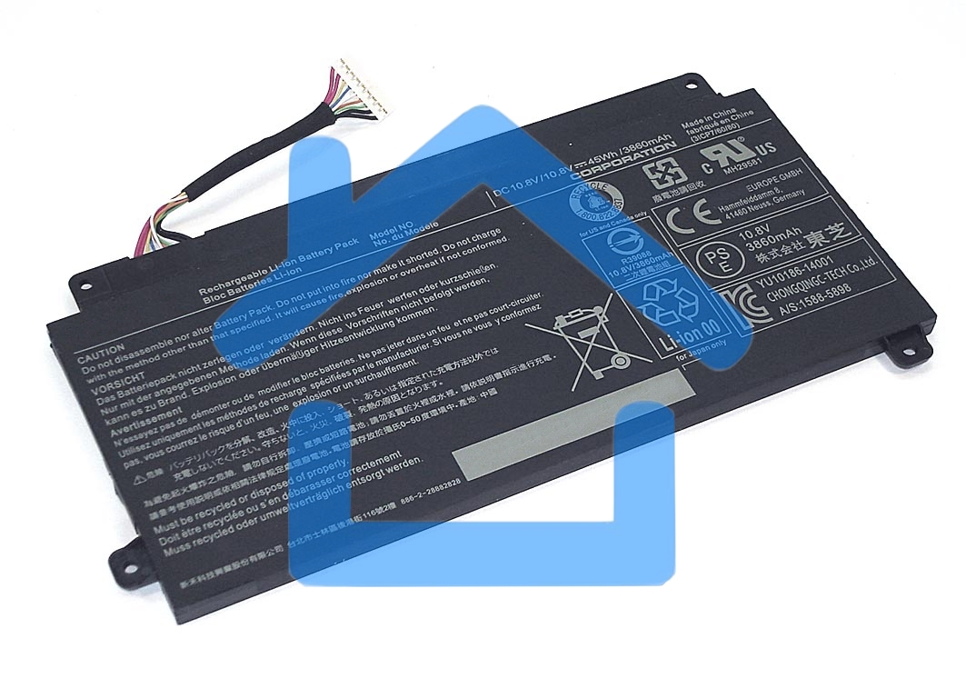 Аккумуляторная батарея для ноутбука Toshiba E45W 10.8V 45Wh черный