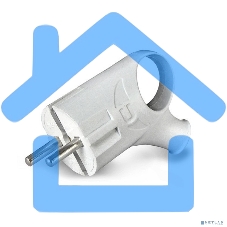 Вилка электрич. с заземл. угл. с ушком бел. 16А 250В (еврослот) UNIVersal А112