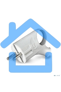 Вилка электрич. с заземл. угл. с ушком бел. 16А 250В (еврослот) UNIVersal А112