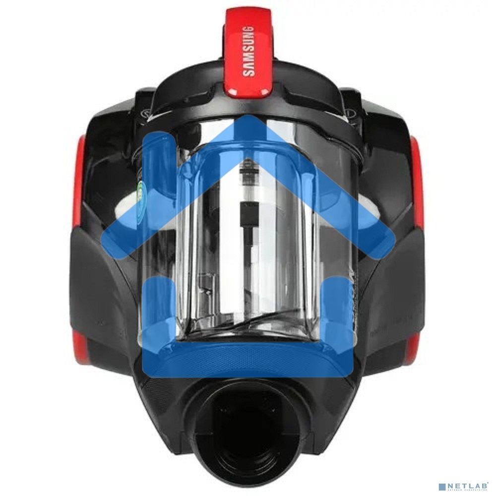 Пылесос Samsung VC15K4116VR/EV красный/черный, 390/1500 Вт, уборка сухая, пылесборник контейнер 1.3 л