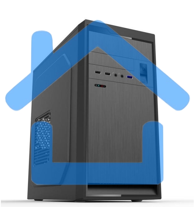 Компьютерный корпус IN-WIN MINITOWER MATX 500W черный SV511/6193554