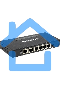 Неуправляемый PoE-коммутатор ORIGO OS1206P/60W/A1A 4x100Base-TX PoE+, 2x100Base-TX, PoE-бюджет 60 Вт, корпус металл