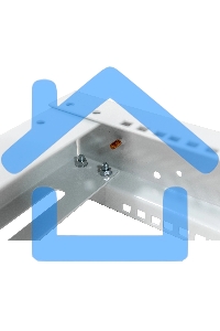 Стойка двухрамная NTSS NTSS-2POR24U/600-1000 24U 550ммx1000мм 600кг серый