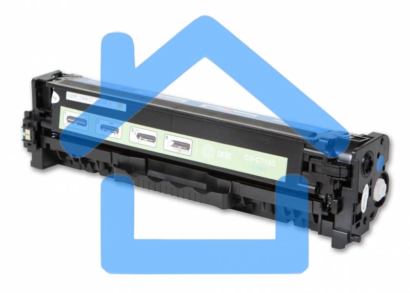 Картридж лазерный Cactus CS-C718С голубой (2900 стр.) для принтеров Canon i-Sensys MF8330/MF8340/MF8350/MF8360/MF8540/MF8580/LBP7200/7210/7660/7680