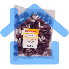 Наконечник штыревой втулочный изолированный F-16 мм 35 мм² (НШВи 35-16) красный Rexant