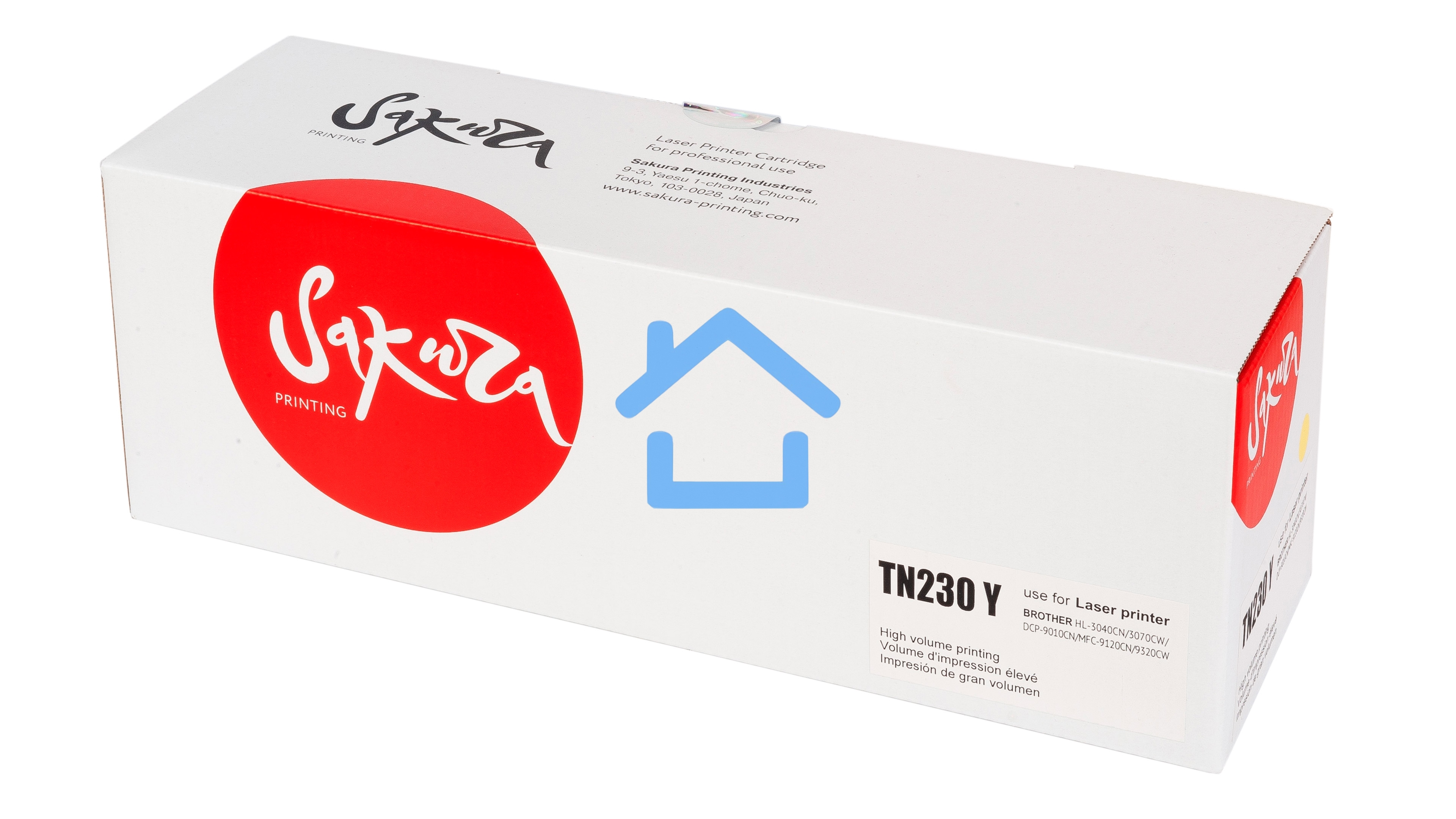 Картридж Sakura TN230Y для Brother DCP-9010CN, HL-3040CN/3070CW, MFC-9120CN/9320CW, желтый, 1400 к.