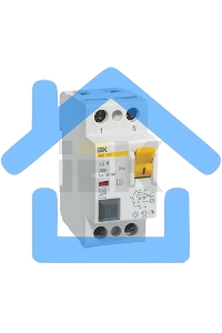 Выключатель дифференциального тока (УЗО) 2п 63А 100мА тип ACS ВД1-63 ИЭК MDV12-2-063-100