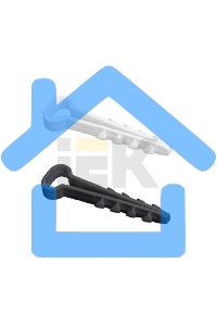 Дюбель-хомут d5х8мм для плоского кабеля нейлон бел. (уп.100шт) ИЭК UHH35-5-8-100