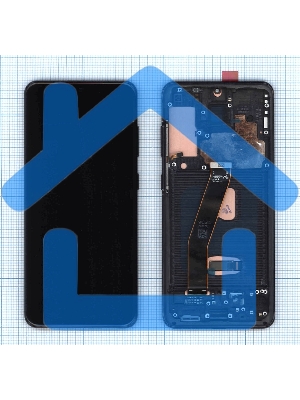 Дисплей для Samsung Galaxy S20 SM-G980F черный с рамкой