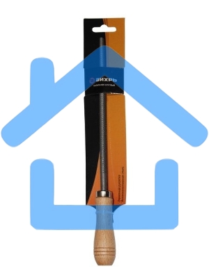 Напильник 200 мм плоский деревянная рукоятка