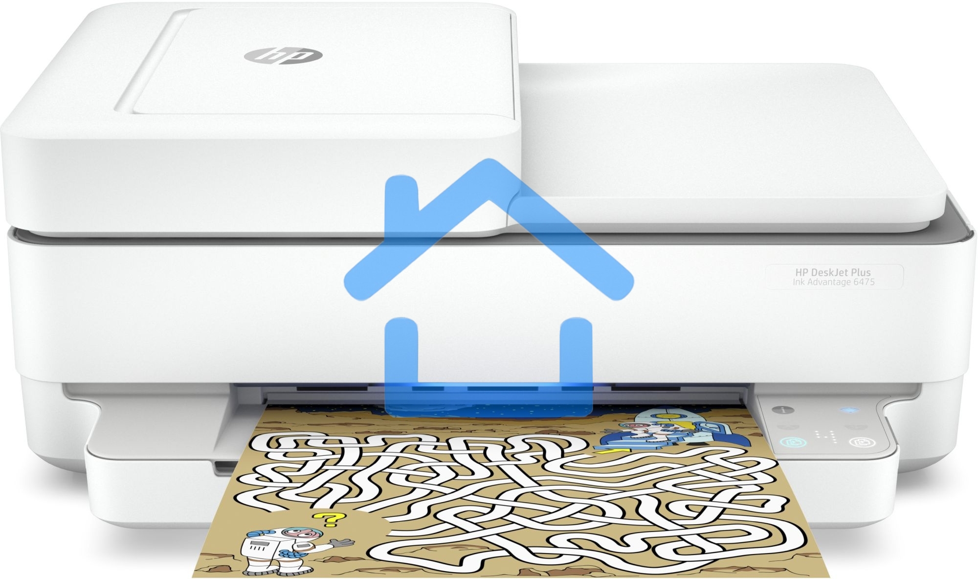 МФУ струйное HP DeskJet Ink Advantage 6475 (5SD78C), A4, цветной, печ. до 20 стр/мин. (ч/б) до 17 стр/мин. (цвет), скан. до 7 стр/мин. (ч/б) 3 стр/мин. (цвет), 1200x1200dpi, USB, Wi-Fi, Air Print