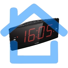 Радиобудильник Harper HCLK-2042, красная подсветка,черный