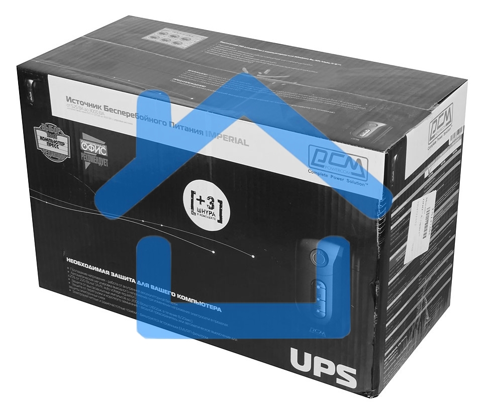 Источник бесперебойного питания Powercom Imperial IMP-525AP 315Вт 525ВА черный