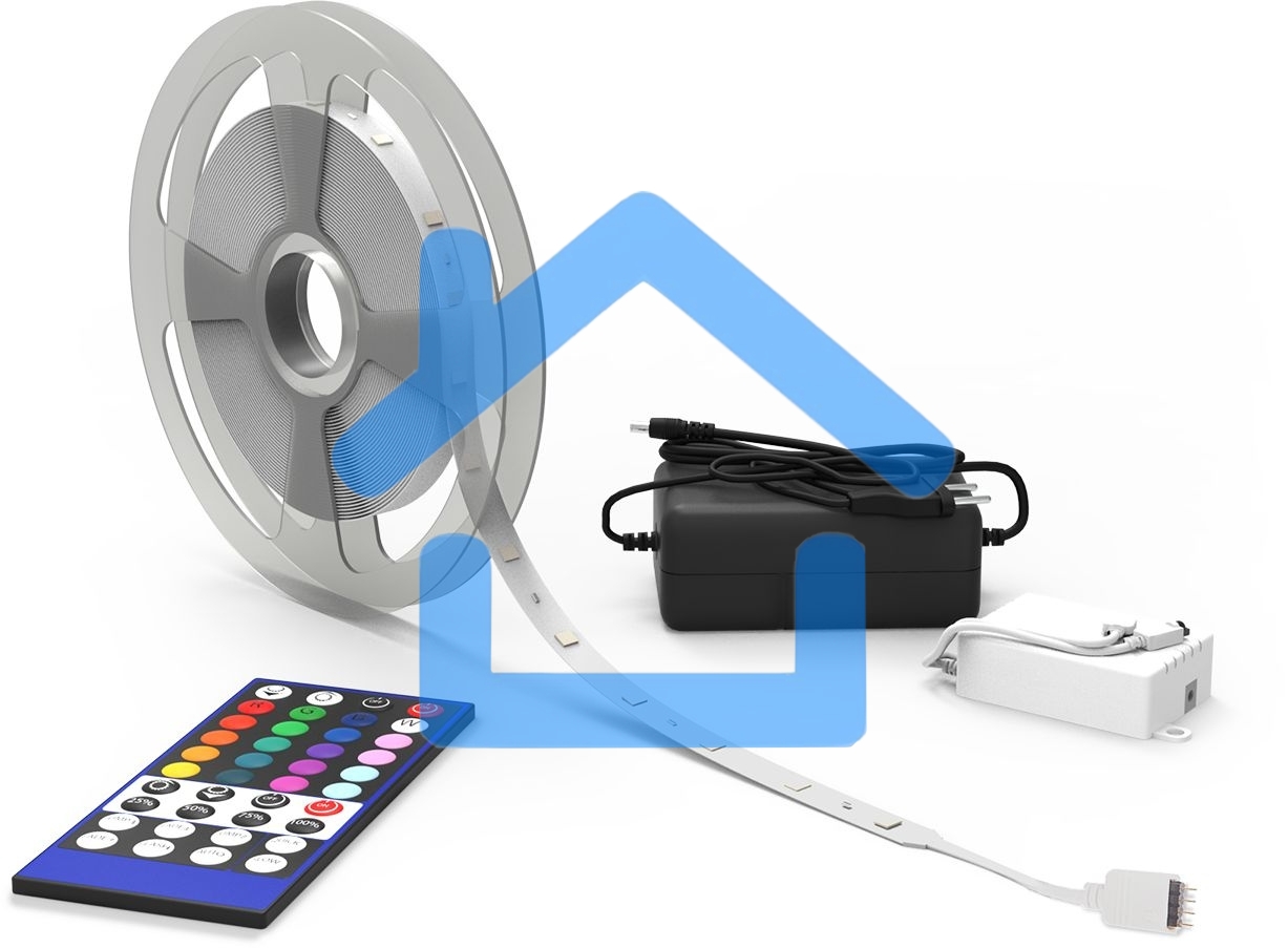 Лента Basic в комплекте 12V 6W/m 390lm/m RGBW IP20 LED 5m 1/50