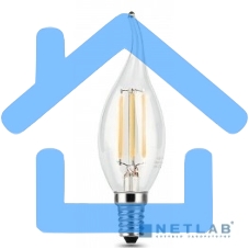 Лампа светодиодная Gauss Filament Свеча на ветру E14 5Вт 2700К