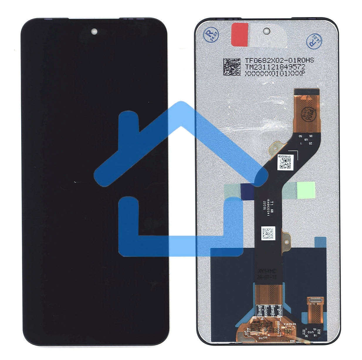 Дисплей для Infinix Hot 12 Play (X6816D) в сборе с тачскрином черный
