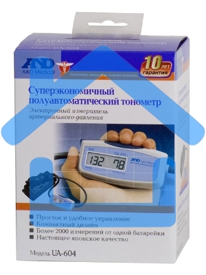 Тонометр полуавтоматический A&D UA-604