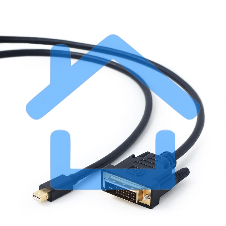 Кабель mDP-DVI Cablexpert CC-mDPM-DVIM-6, 20M/25M, 1.8м, черный, позол.разъемы, пакет
