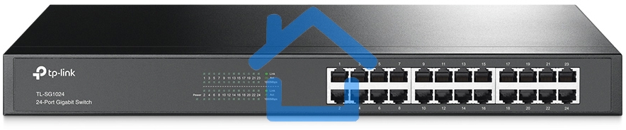 Сетевой коммутатор TP-Link SMB TL-SG1024 Коммутатор 24LAN 10/100/1000Mb/s Unmanagersd Gigabit Rackmount Switch