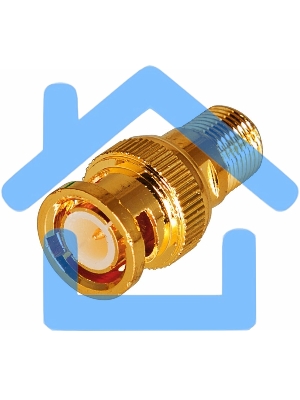 Переход гнездо F - штекер BNC GOLD Rexant