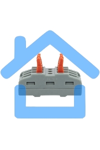 Клемма соединительная многоразовая проходная 3 полюса (0,08-4 мм²), серая (30 шт./уп.) Rexant