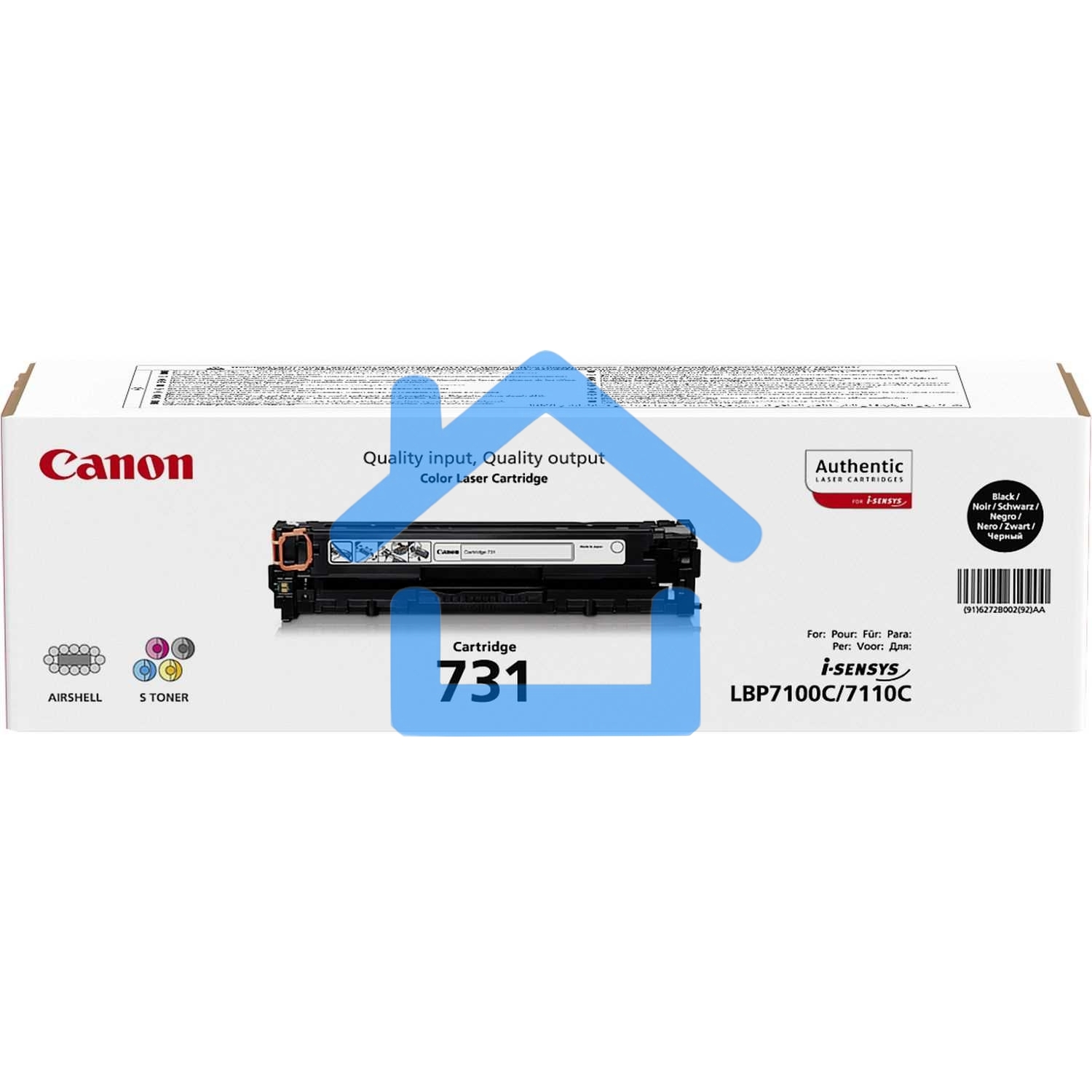 Картридж лазерный Canon Cartridge 731BK (6272B002) черный (1400 стр.) для Canon LBP7100Cn/7110Cw