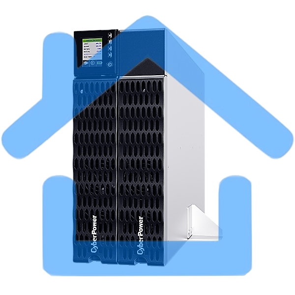Источник бесперебойного питания UPS CyberPower OL8KERTHD Online 8000VA/8000W USB/RS-232/Dry/EPO/SNMPslot/BM/ENV/RJ11/45/ВБМ (6 IEC С13, 1 IEC C19, terminal)