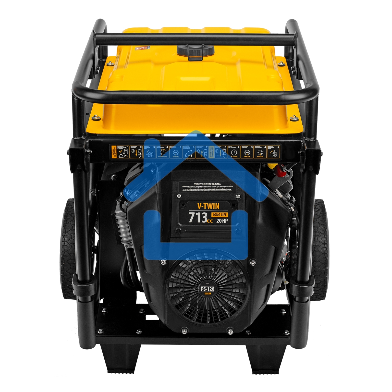 Электрогенератор бензиновый Denzel PS-120EAD-3, 12 кВт, 110 дБ, 180 кг