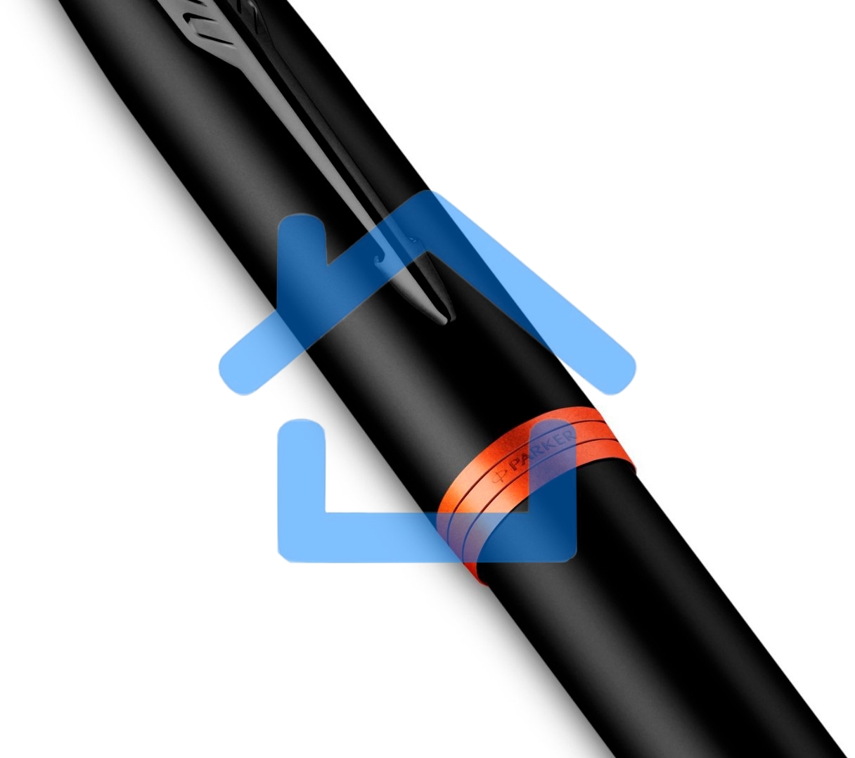 Ручка роллер Parker IM Vibrant Rings T315 (CW2172945) Flame Orange PVD F, черные чернила, подарочная коробка