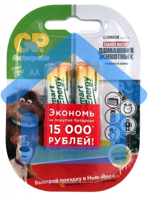 Аккумулятор GP Smart Energy 100AAHCSV AA NiMH 1000mAh (2шт)
