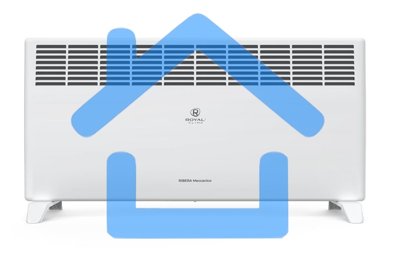 Конвектор Royal Clima REC-R2000M белый, 2000 Вт, 25 м2, термостат