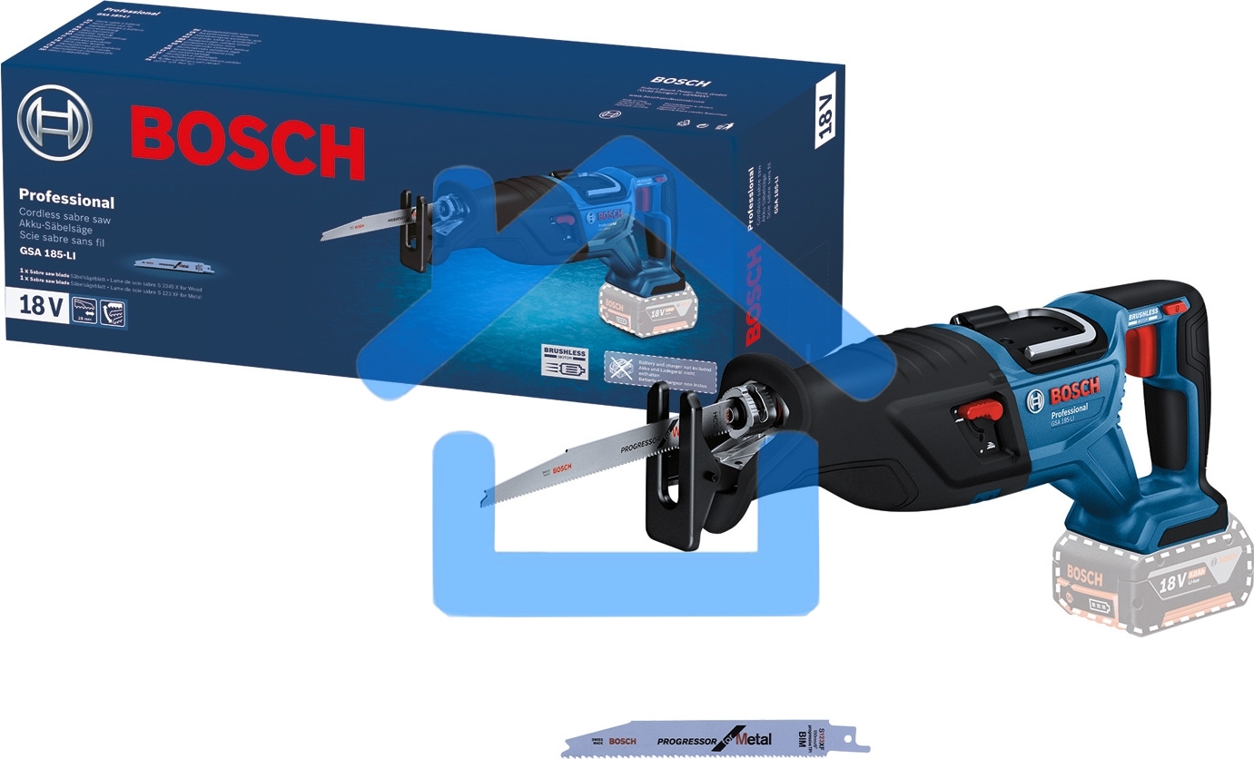 Сабельная пила Bosch GSA 18V-LI без АКК и ЗУ аккум. 2900ход/мин (06016C0020)