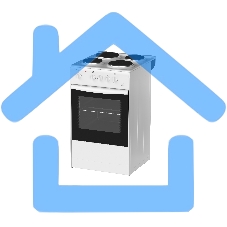 Плита электрическая Darina S EM 341 404 W белый/черный, конфорок 4 шт, духовка 50 л, 50 см x 85 см x 56 см