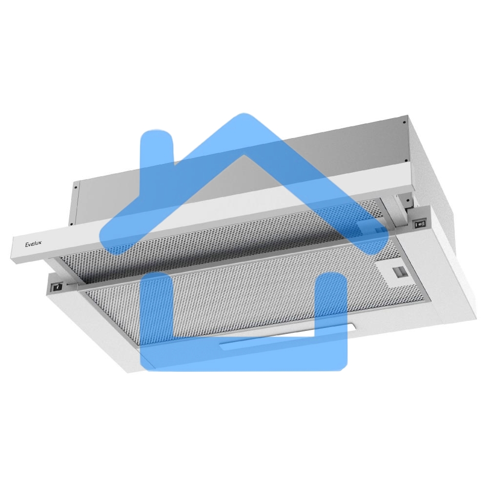 Вытяжка встраиваемая Evelux TEL 60 W белый, 60 см, 670 куб. м/ч, 46 дБ