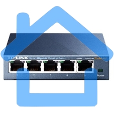 Коммутатор TP-Link SOHO TL-SG105 5-port Desktop Gigabit Switch, 5 10/100/1000M RJ45 ports, metal case