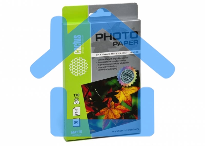 Фотобумага Cactus CS-MA617050 A6/170г/м2/50л. матовая для струйной печати