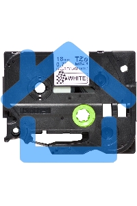 Картридж Brother TZ-ESE4 18 мм, 8 м, черный шрифт, белый фон, с ламинированной пломбировочной лентой, для BROTHER P-Touch