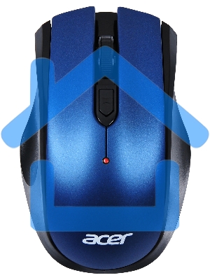 Мышь беспроводная Acer OMR031 черный/синий, 1600 dpi, радиоканал, USB, кнопки - 4