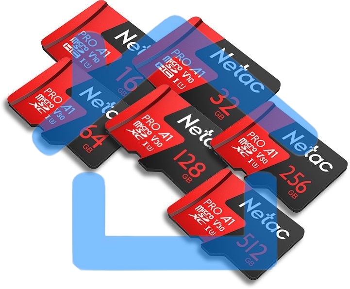 Флеш карта MicroSD card Netac P500 Extreme Pro 128Gb, retail version w/o SD adapter