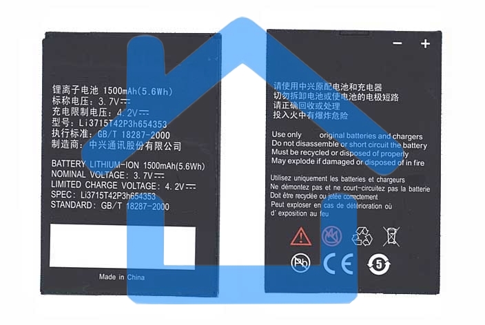 Аккумуляторная батарея Li3715T42P3h654353 для ZTE E760 ZTE Raise 3.7 V 5.6Wh