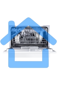 Посудомоечная машина Maunfeld MLP 06S, белый, 55 см, 6 компл., 49 дБ, класс A+