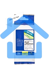 Картридж ленточный Brother TZE261 36 мм, 8 м, черный шрифт, белый фон, для Brother P-Touch